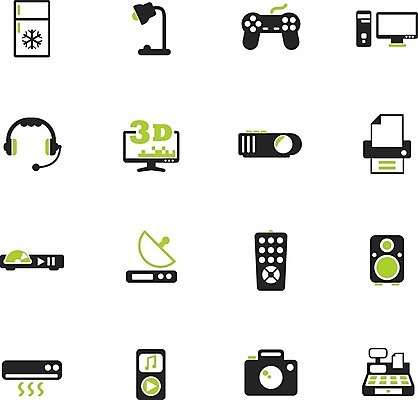 EPS 해외이미지 이어폰 일러스트 초록색 컴퓨터 3D 카메라 확성기 램프 판넬 심볼 수화기 냉장고 조이스틱 영사기 린스 포스기 플레이어 해외202004 해외일러스트 컬러 음향기기 조명 전자제품 기계 가전제품 게임기 전화기 디지털합성 파일형식 벡터 이미지허브