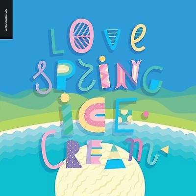 EPS 해외이미지 백그라운드 일러스트 텍스트 아이스크림 사랑 타이포그라피 사람없음 단어 축하 레터링 해외202004 해외일러스트 문자 감정 컨셉 디저트 파일형식 벡터 이미지허브