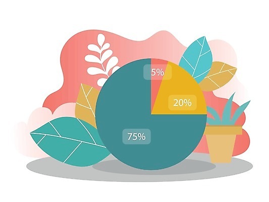EPS 해외이미지 라이프스타일 음식 포크 일러스트 그래프 사람없음 그래픽 인포그래픽 견과류 정보 플랫 계획 상품 고장 단백질 탄수화물 해외202004 해외일러스트 식기 컨셉 생활 영양소 파일형식 벡터 이미지허브
