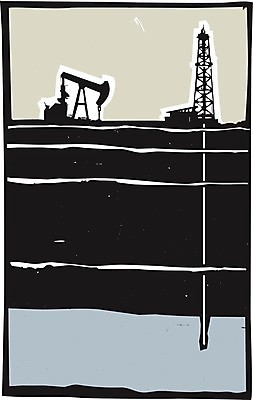 EPS 해외이미지 산업 일러스트 비즈니스 물 환경 탐험 석유 화석 연료 잭 펌프 다국적 목판화 송곳 파이프라인 해외202004 해외일러스트 자연요소 파이프_관 파일형식 벡터 이미지허브