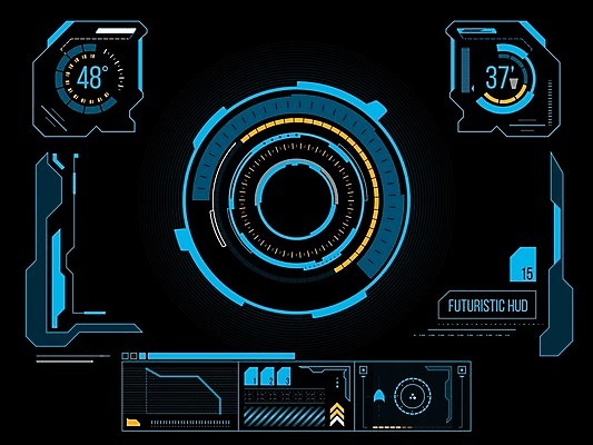EPS 해외이미지 일러스트 사람없음 디지털 인포그래픽 사이버 UI 인터페이스 해외202004 SF 해외일러스트 파일형식 벡터 이미지허브