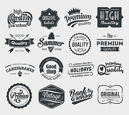 EPS 해외이미지 스티커 일러스트 사람없음 세트 라벨 빈티지 해외202004 해외일러스트 컨셉 프레임 파일형식 벡터 이미지허브