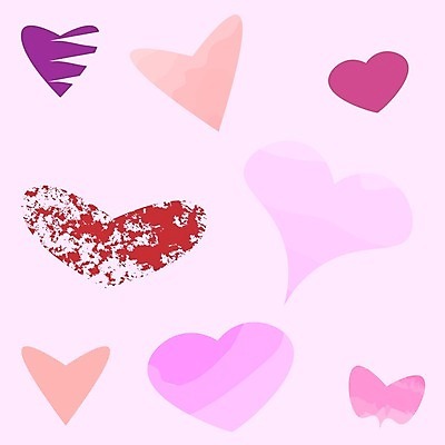 EPS 해외이미지 디자인 분홍색 백그라운드 컨셉 일러스트 결혼식 휴가 발렌타인데이 사랑 그래픽 장식 빨간색 세트 하트 축하 발표 생일 만화 수집 심볼 사인 서식 복고 엽서 2월 해외202004 해외일러스트 모양 기념일 감정 컬러 결혼 데이이벤트 날짜 편지 파일형식 벡터 이미지허브