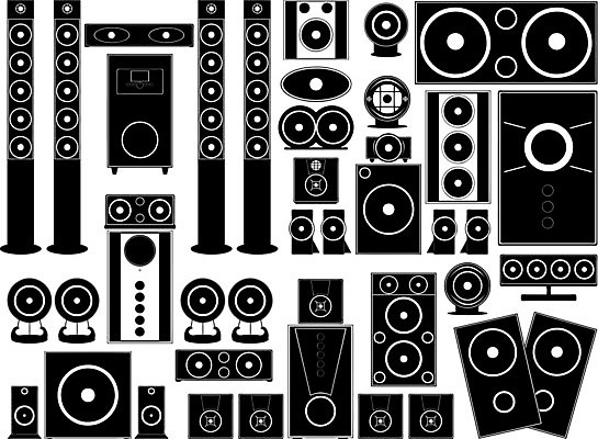 EPS 해외이미지 디자인 음악 일러스트 그래픽 빛 세트 상점 검은색 소리 장비 흰색 원형 수집 심볼 클럽 디스코 오디오 시끄러움 고립 해외202004 해외일러스트 도형 컬러 문화예술 전자제품 춤 파일형식 벡터 이미지허브