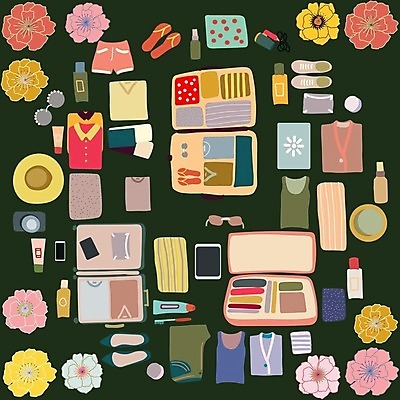 EPS 해외이미지 모양 라이프스타일 옷 여행 백그라운드 컨셉 가방 일러스트 장신구 텍스트 휴가 슬리퍼 여름 유행 카메라 우주 여행가방 짐 오픈 원형 플랫 정상 위치 짐싸기 구성 수하물 스타일 카피스페이스 미니멀 해외202004 해외일러스트 도형 잡화 계절 신발 생활 전자제품 공백 파일형식 벡터 이미지허브