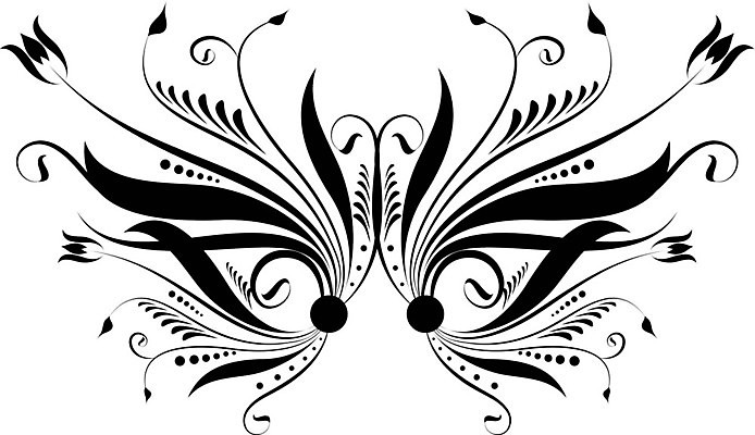 EPS 해외이미지 식물 디자인 꽃 실루엣 일러스트 자연 아이디어 미술 숫자 검은색 문신 그림 서식 오리지널 스타일 해외202004 해외일러스트 문자 컬러 컨셉 문화예술 촬영기법 생태계 파일형식 벡터 이미지허브