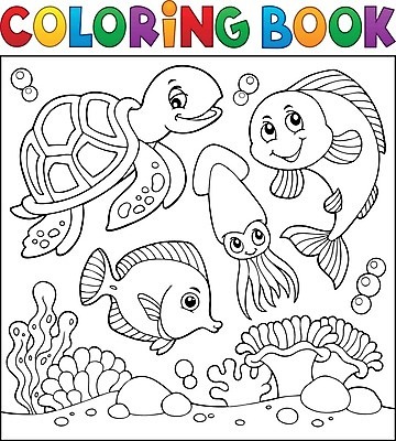 EPS 해외이미지 동물 행복 야생동물 바다 일러스트 자연 어류 미술 책 물 환경 바닷속 수중 페인트 그리기 거북이 오징어 그림 윤곽 서식지 소금물 아네모네 스타일 해외202004 해외일러스트 자연요소 꽃 감정 파충류 모션 문화예술 연체동물 수중동물 생태계 파일형식 벡터 이미지허브