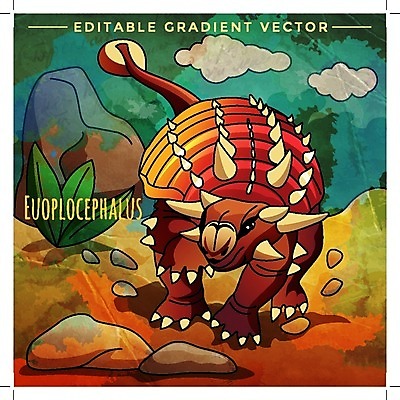 EPS 해외이미지 클립아트 야생동물 백그라운드 일러스트 자연 생물 미술 풍경 야외 그래픽 환경 공룡 그림 육식 선사시대 리빙 이국적 초식 쥬라기 해외202004 안킬로사우루스 해외일러스트 동물 파충류 문화예술 역사 생태계 파일형식 벡터 이미지허브