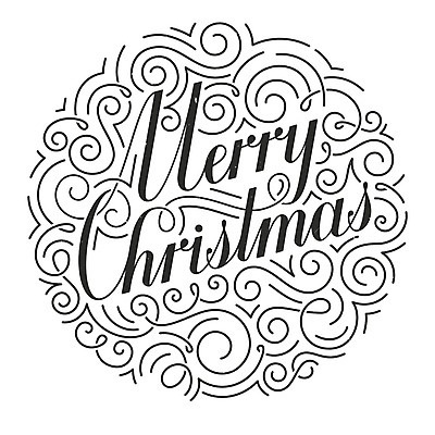 EPS 해외이미지 디자인 크리스마스 곡선 일러스트 타이포그라피 사람없음 레터링 해외202004 해외일러스트 문자 기념일 선 파일형식 벡터 이미지허브