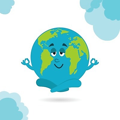 EPS 해외이미지 지구 백그라운드 일러스트 초록색 파란색 행성 흰색 인쇄 만화 심볼 대륙 블러 지구의날 캐리커처 해외202004 해외일러스트 기념일 컬러 우주 그림 파일형식 벡터 이미지허브