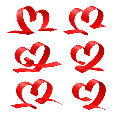 EPS 해외이미지 리본 일러스트 사랑 사람없음 빨간색 하트 해외202004 해외일러스트 모양 감정 컬러 파일형식 벡터 이미지허브