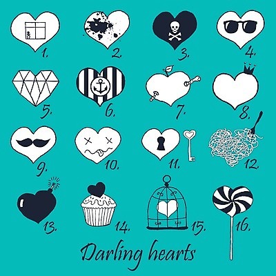 EPS 해외이미지 일러스트 열쇠 자물쇠 사탕 사랑 사람없음 세트 다양 하트 보석 폭탄 컵케이크 새장 민트색 해외202004 해외일러스트 모양 감정 컬러 다수 디저트 케이크 광석 폭발물 케이지 파일형식 벡터 이미지허브