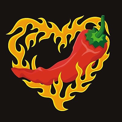 EPS 해외이미지 음식 채소 일러스트 고추 불 불꽃 빨간색 하트 뜨거움 향신료 매움 후추 연소 고립 할라피뇨 해외202004 해외일러스트 자연요소 모양 컬러 맛 향미료 파일형식 벡터 이미지허브