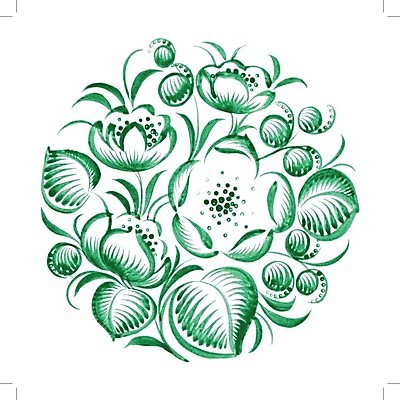 EPS 해외이미지 디자인 꽃 백그라운드 잎 일러스트 수채화 미술 사람없음 초록색 원형 화려 해외202004 해외일러스트 도형 식물 컬러 컨셉 문화예술 파일형식 벡터 이미지허브