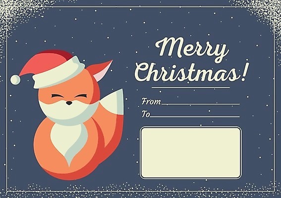 EPS 해외이미지 동물 크리스마스 겨울 일러스트 신용카드 엽서 여우 해외202004 해외일러스트 계절 기념일 포유류 금융 편지 파일형식 벡터 이미지허브