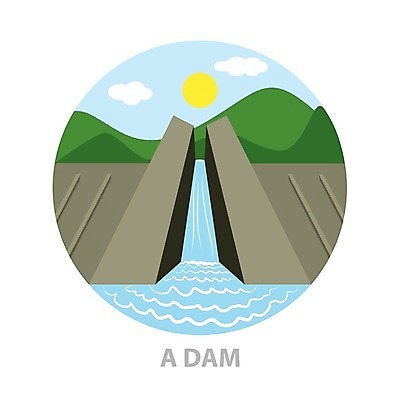 EPS 해외이미지 식물 산업 일러스트 산 풍경 건물 물 힘 재활용 에너지 원형 플랫 역 댐 연료 세대 수력발전 해외202004 해외일러스트 자연요소 도형 건축물 공공시설 교통시설 발전 친환경 수력에너지 파일형식 벡터 이미지허브