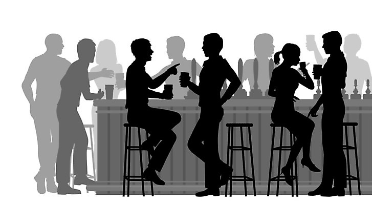 EPS 해외이미지 라이프스타일 디자인 여자 남자 실루엣 일러스트 맥주 실내 사람 내부 친구 파티 마시기 축하 바 술집 저녁 자르기 서비스 클럽 바쁨 바텐더 소셜 인기 유흥 해외202004 해외일러스트 컨셉 관계 모션 주류 촬영기법 이벤트 생활 야간 파일형식 벡터 이미지허브