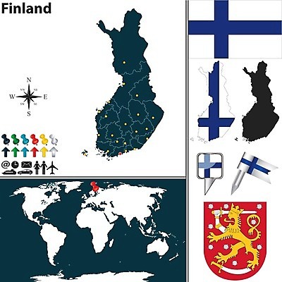 EPS 해외이미지 모양 템플릿 실루엣 유럽 여행 지도 일러스트 핀란드 경계선 깃발 땅 심볼 사인 지역 공화국 전국 지도책 지리 헬싱키 해외202004 해외일러스트 나라 선 촬영기법 북유럽 책 경계 파일형식 벡터 이미지허브