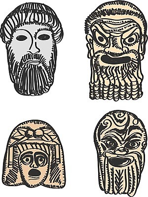 EPS 해외이미지 캐릭터 감정 문화 얼굴 일러스트 놀이 가면 미술 사람 그래픽 공연 골동품 표현 낙서 스케치 극장 심볼 그리스 오브젝트 쇼 손그림 드라마 변장 그리스인 연극 가면무도회 비극 실행 우화 해외202004 해외일러스트 일러캐릭터 서양인 유럽 문화예술 이벤트 신체부위 무도회 파일형식 벡터 이미지허브