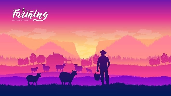 EPS 해외이미지 선 여행 밭 농업 일러스트 자연 하늘 산 파노라마 풍경 가로 여름 농장 농경지 일출 환경 계곡 맑음 목장 가을 시골 황무지 소 카우보이 승차 생태학 절정 콜로라도 해외202004 해외일러스트 계절 교육 산업 포유류 모션 날씨 촬영기법 노을 미국 생태계 파일형식 벡터 이미지허브