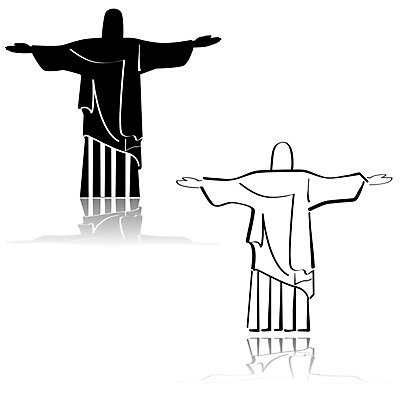 EPS 해외이미지 디자인 종교 무기 컨셉 일러스트 아이디어 그래픽 조각상 검은색 흰색 오픈 예수 남아메리카 큼 심볼 묘사 사인 브라질 천연기념물 리우데자네이루 해외202004 해외일러스트 컬러 아메리카 조형물 신_종교 크기 파일형식 벡터 이미지허브