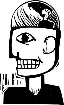 EPS 해외이미지 지구 생각 일러스트 세계 지구본 환경 꿈 도움 목판화 경제학 해외202004 해외일러스트 교육 컨셉 경제 파일형식 벡터 이미지허브