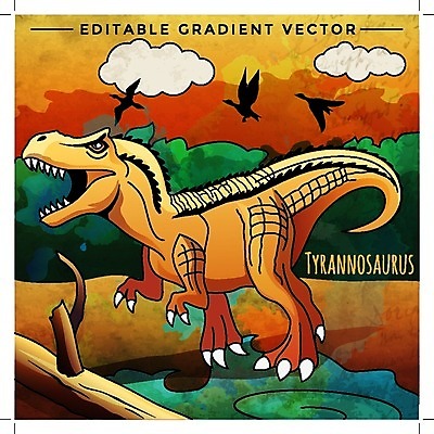 EPS 해외이미지 클립아트 야생동물 백그라운드 일러스트 자연 생물 미술 풍경 야외 그래픽 환경 공룡 그림 육식 선사시대 리빙 이국적 초식 쥬라기 해외202004 해외일러스트 동물 파충류 문화예술 역사 생태계 파일형식 벡터 이미지허브