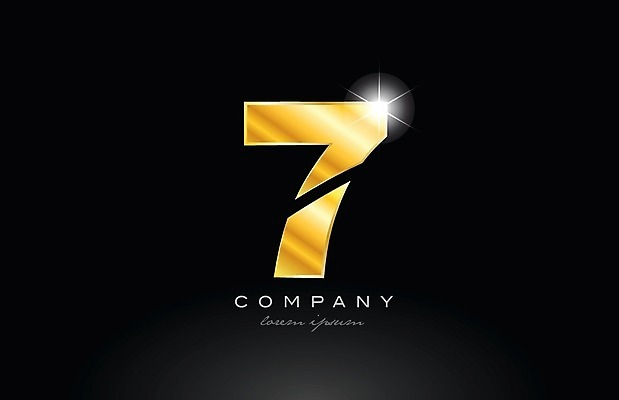EPS 해외이미지 모양 템플릿 디자인 백그라운드 일러스트 회사 비즈니스 숫자 금속 검은색 황금 심볼 신분 7 엘리먼트 활자 해외202004 해외일러스트 문자 컬러 재질 활자판 파일형식 벡터 이미지허브