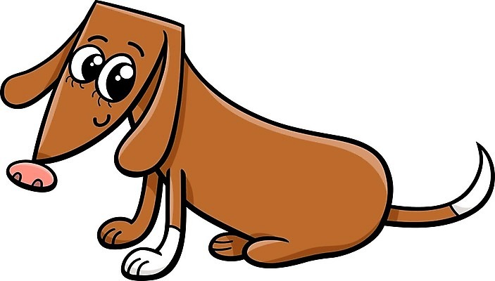 EPS 해외이미지 캐릭터 일러스트 앉기 사람없음 반려동물 갈색 귀여움 개 만화 해외일러스트 일러캐릭터 동물 컬러 컨셉 포유류 모션 파일형식 벡터 이미지허브