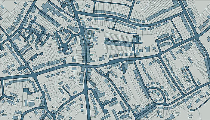 EPS 해외이미지 도로 여행 백그라운드 지도 일러스트 가이드 거리 주택 흑백 그래픽 도시 도심 계획 방향 커뮤니티 타운 청사진 네비게이션 루트 지리 디테일 해외202004 해외일러스트 직업 길 컨셉 교통시설 촬영기법 건물 파일형식 벡터 이미지허브