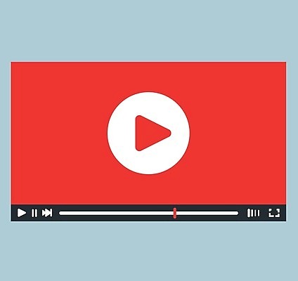 EPS 해외이미지 일러스트 사람없음 빨간색 멀티미디어 UI 플레이어 해외202004 해외일러스트 컬러 파일형식 벡터 이미지허브