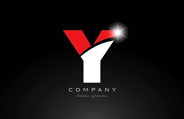 EPS 해외이미지 모양 템플릿 디자인 알파벳 백그라운드 일러스트 회사 비즈니스 빨간색 반짝임 검은색 흰색 편지 심볼 신분 Y 엘리먼트 활자 해외202004 해외일러스트 영어 컬러 모션 활자판 파일형식 벡터 이미지허브