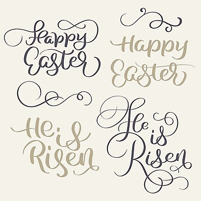 EPS 해외이미지 디자인 행복 백그라운드 일러스트 캘리그라피 텍스트 부활절 타이포그라피 사람없음 장식 단어 축하 메시지 우아함 타입 필기체 레터링 카피스페이스 해외202004 해외일러스트 문자 기념일 감정 컨셉 공백 파일형식 벡터 이미지허브