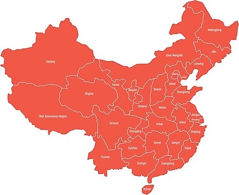 EPS 해외이미지 디자인 아시아 여행 백그라운드 지도 일러스트 관리 동양인 빨간색 라벨 중국 흰색 도시 이름 상하이 대만 윤곽 지형 베이징 지역 동쪽 홍콩 공화국 마카오 분할 지리 해외202004 해외일러스트 나라 컬러 프레임 인종 방향 파일형식 벡터 이미지허브