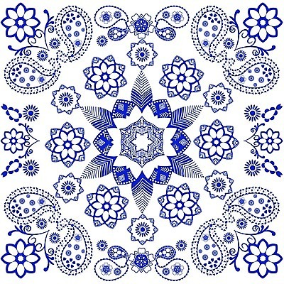 EPS 해외이미지 디자인 백그라운드 꽃무늬 패턴 일러스트 벽지 추상 미술 그래픽 장식 한개 유행 목도리 수확 직물 클래식 질감 정사각형 손수건 엘리먼트 페이즐리 반다나 해외202004 해외일러스트 도형 1 잡화 꽃 컨셉 무늬 농업 문화예술 파일형식 벡터 헤어액세사리 이미지허브