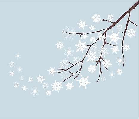 EPS 해외이미지 하늘색 일러스트 추상 눈꽃 사람없음 나뭇가지 해외202004 해외일러스트 나무 무늬 눈_날씨 파란색 파일형식 벡터 이미지허브