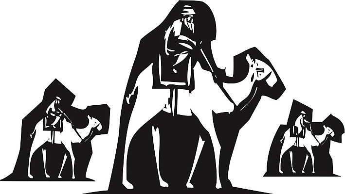 EPS 해외이미지 여행 일러스트 이집트 사막 역사 낙타 혹 목판화 해외202004 해외일러스트 포유류 아프리카 파일형식 벡터 이미지허브