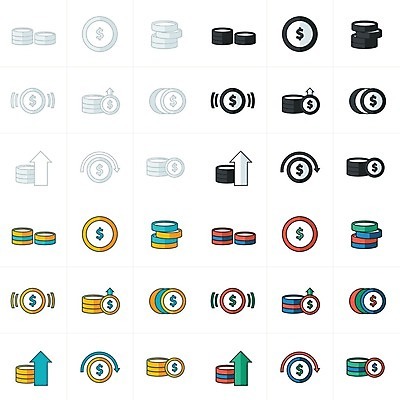 EPS 해외이미지 디자인 선 돈 일러스트 비즈니스 그래픽 금융 세트 세일 쌓기 달러 동전 검은색 저축 시장 플랫 주식 심볼 사인 무역 이익 가치 회계 기부 대출 관심 세금 센트 자금 해외202004 해외일러스트 산업 컬러 모션 경제 재산 파일형식 벡터 이미지허브