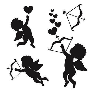 EPS 해외이미지 행복 실루엣 백그라운드 날개 일러스트 천사 화살 발렌타인데이 사랑 검은색 축제 흰색 하트 마음 축하 수집 활 아치 공상 큐피드 천국 고립 해외202004 해외일러스트 모양 감정 컬러 컨셉 데이이벤트 촬영기법 파일형식 벡터 이미지허브