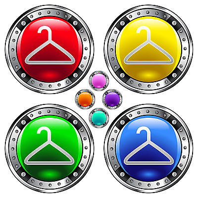 EPS 해외이미지 디자인 옷 산업 인터넷 일러스트 표시 빨간색 초록색 파란색 빛 노란색 유행 웹 코트 원형 장롱 은색 옷걸이 디자이너 심볼 사인 배지 네비게이션 휘장 엘리먼트 해외202004 해외일러스트 도형 직업 컬러 가구 외투 파일형식 벡터 이미지허브