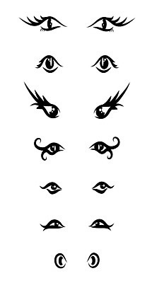 EPS 해외이미지 응시 선 일러스트 그래픽 세트 검은색 화려 그룹 스케치 속눈썹 수집 시력 아이라이너 엘리먼트 줄서기 해외202004 해외일러스트 시선 컬러 컨셉 모션 미술 눈썹 파일형식 벡터 이미지허브