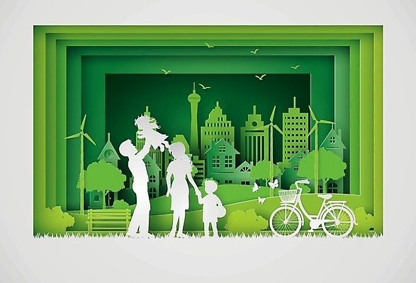 EPS 해외이미지 나무 종이 컨셉 일러스트 가족 자연 주택 건물 초록색 지구본 환경 재활용 에너지 도시 보호 에코 생태계 생물학 내추럴 바이오 생태학 줄이기 해외202004 해외일러스트 식물 건축물 교육 컬러 관계 모션 친환경 파일형식 벡터 이미지허브