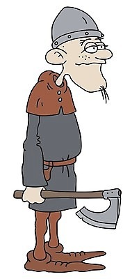 EPS 해외이미지 손 남자 창 무기 일러스트 경비 사람 만화 손목시계 도끼 팔 병정 전사 해외202004 해외일러스트 시계 장신구 안전 신체부위 보호 파일형식 벡터 이미지허브