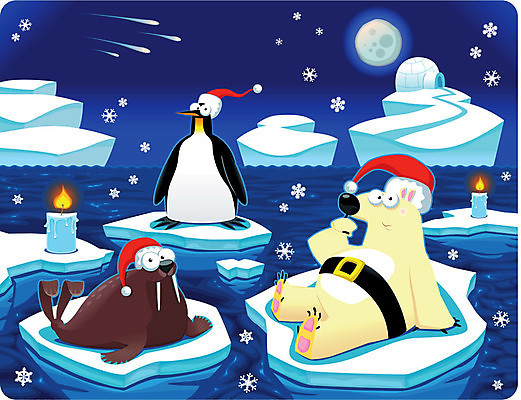 EPS 해외이미지 동물 캐릭터 바다 크리스마스 겨울 일러스트 곰 파노라마 풍경 산타클로스 얼음 달 표현 신용카드 그룹 야간 물개 만화 남극 북극 펭귄 소원 빙산 마스코트 클라우스 해외202004 해외일러스트 일러캐릭터 자연요소 계절 기념일 포유류 조류 촬영기법 금융 바다동물 극지방 파일형식 벡터 이미지허브