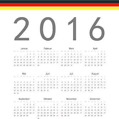 EPS 해외이미지 템플릿 디자인 계절 일러스트 비즈니스 독일 이벤트 그래픽 빨간색 사무실 숫자 노란색 다이어리 검은색 달력 깃발 시간 일주일 날짜 연도 정사각형 심플 월 2016년 기본 엘리먼트 해외202004 해외일러스트 도형 문자 유럽 컬러 사무용품 파일형식 벡터 이미지허브