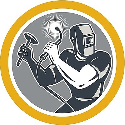 EPS 해외이미지 남자 산업 일러스트 노동자 그래픽 금속 손전등 원형 망치 복고 용접 용접공 해외202004 해외일러스트 도형 직업 재질 조명 사람 공구 파일형식 벡터 이미지허브