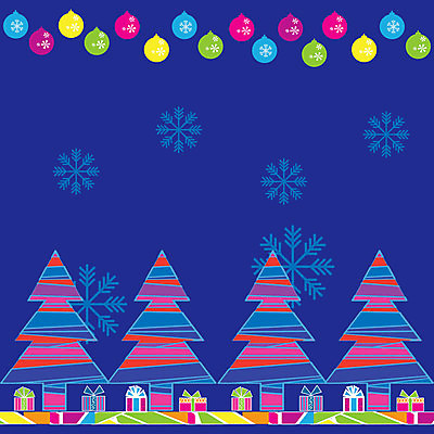 EPS 해외이미지 크리스마스 일러스트 선물 장식 크리스마스트리 풍선 해외202004 해외일러스트 기념일 파일형식 벡터 이미지허브