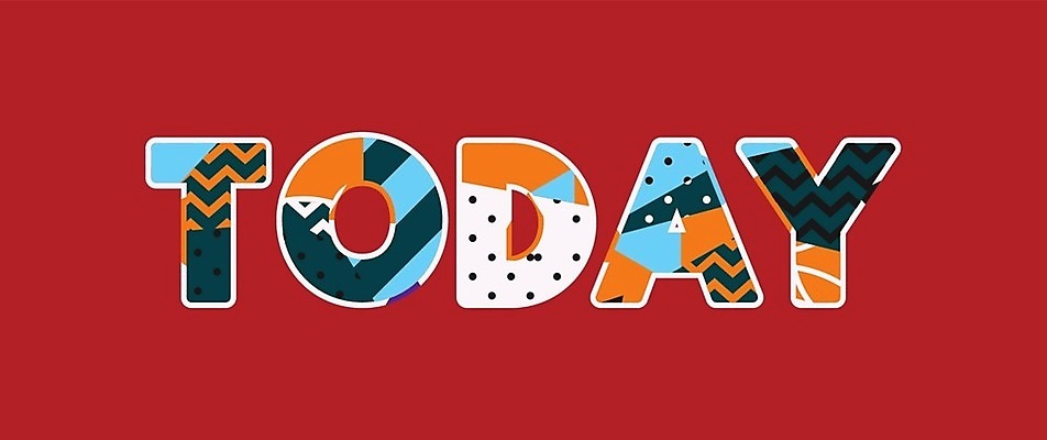 EPS 해외이미지 컨셉 일러스트 새로움 아이디어 선물 미술 이벤트 타이포그라피 단어 달력 시간 내일 오늘 테마 현재 해외202004 해외일러스트 문자 문화예술 파일형식 벡터 이미지허브