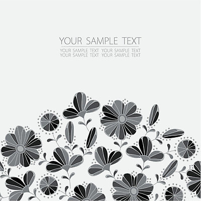 EPS 해외이미지 꽃 백그라운드 일러스트 타이포그라피 사람없음 회색 빈티지 해외202004 해외일러스트 식물 문자 컬러 컨셉 파일형식 벡터 이미지허브