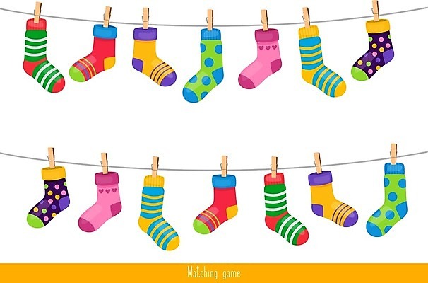 EPS 해외이미지 옷 어린이교육 교육 가사 일러스트 양말 건조 사람없음 면 빨래 빨랫줄 유아교육 빨래집게 학습지 스타일 해외202004 해외일러스트 줄 교재 집게 파일형식 벡터 이미지허브